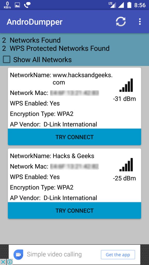 Andro Dumpper Wifi hacking