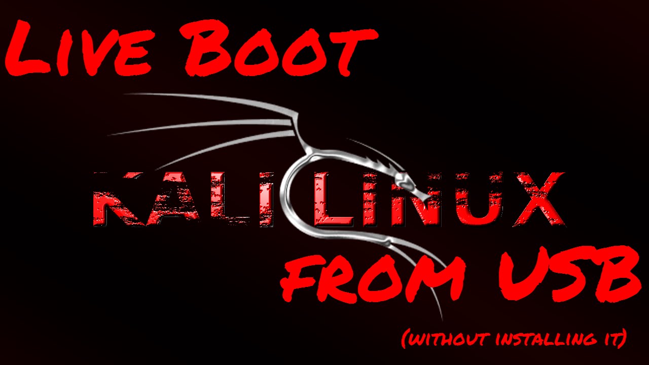 Live boot kali linux